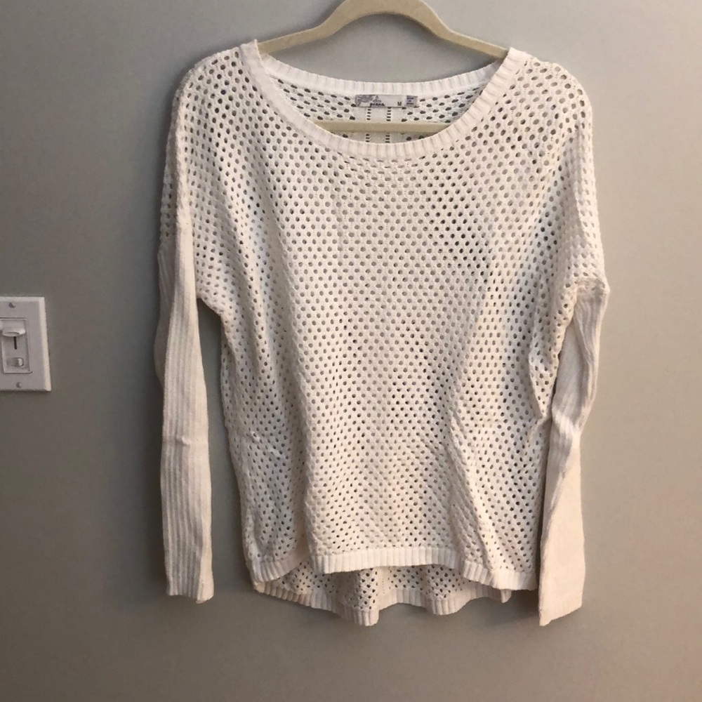 White Sweater Top by Prana